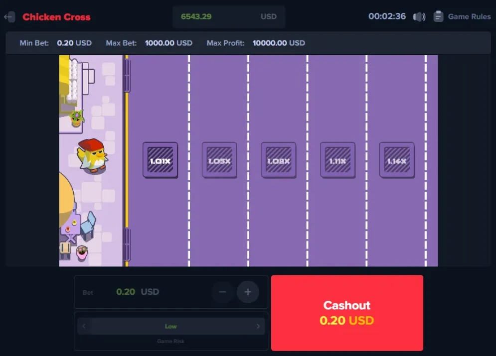 Chicken Cross Game